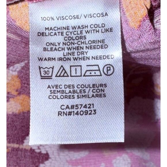 Nwot! LOFT Floral Flounce Hem Mini Skirt 100% Viscose Womens M #H49-19 - Picture 7 of 11